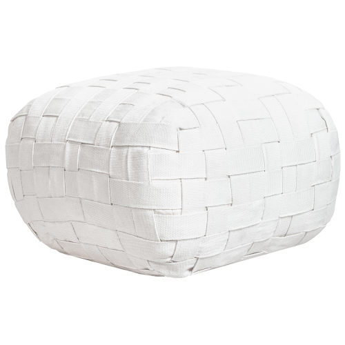 Beliani Pouffe BODLA Synthetic Material White