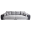 Beliani Sofa 4 Seater TORPO Fabric Grey 1