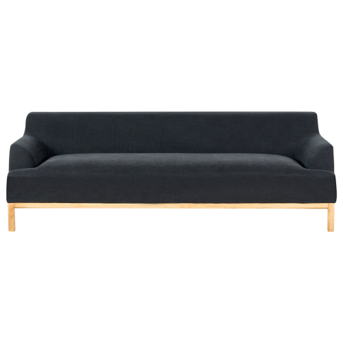 Beliani Sofa 3 Seater SOSJO Fabric Black