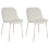 Beliani Set of 2 Dining Chairs BELOIT Light Beige 1