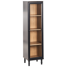 Glass Display Cabinet TINGLEDALE 40 cm Black
