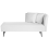 Beliani Right-Hand Chaise Longue RIOM Fabric White 1
