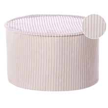 Pouffe ZIKRIA Velvet Light Beige