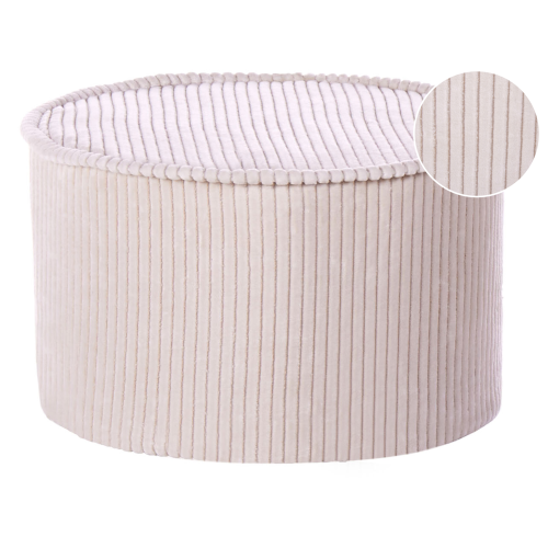 Beliani Pouffe ZIKRIA Velvet Light Beige