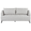 Beliani Sofa 3 Seater HOBRO Fabric Light Grey 1