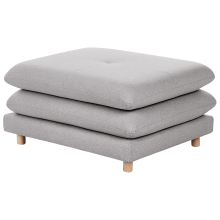 Ottoman HEDEN Fabric Grey