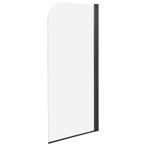 Beliani Shower Bath Screen LAPAN 1400 x 700 mm Black