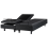 Beliani Adjustable Bed without Headboard Fabric DUKE 160 x 200 cm (EU King Size) Dark Grey 1