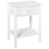 Beliani 1 Drawer Bedside Table ASSISI White 1