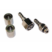 Set of fittings for regulator hoses