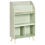 Beliani 3 Tier Bookcase LILOET 102 cm Light Green 1