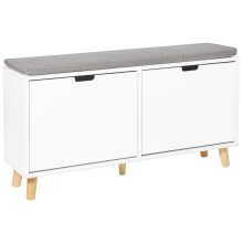 Shoe Storage Bench MINERAL White