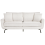 Beliani Sofa 3 Seater VESALA Fabric Off-White 1