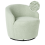 Beliani Swivel Armchair DAVIK Boucle Light Green 1
