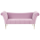 Beliani Chaise Longue NANTILLY Velvet Light Violet 1