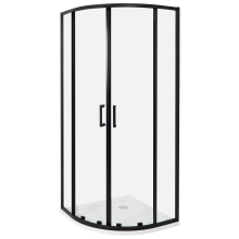 Shower Enclosure JUKATAN 800 x 800 x 1850 mm Black