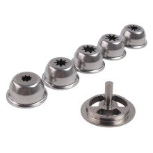 Solid Hollow Stainless Steel Churrera Churro Nozzle Mold for Churros Machine 5 Molds/ Set 53mm Out Diameter