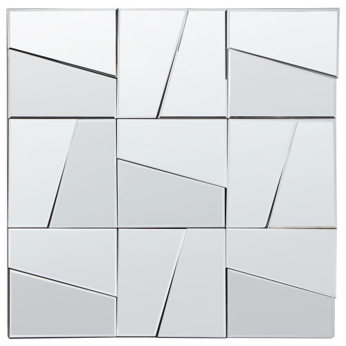 Beliani Wall Mirror ANCEMONT 80 cm 80 cm Silver