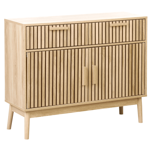Beliani 2 Door Sideboard LYNWOOD Light Brown