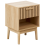 Beliani 1 Drawer Bedside Table LYNWOOD Light Brown 1