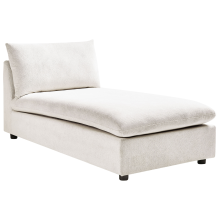 Chaise Longue VIZILLE Fabric Off-White