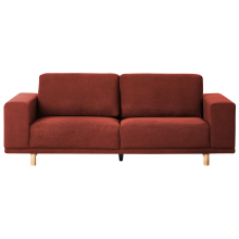 Sofa 3 Seater NIVALA Fabric Red