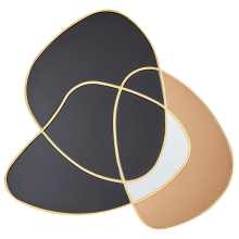 Wall Mirror TAILLY 99 cm 89 cm Black