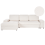 Beliani Corner Sofa Bed HRISEY with Storage Boucle White Right Hand 1