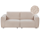 Beliani Modular Sofa 2 Seater KIVVIK Boucle Beige 1