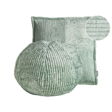 Set of 2 Decorative Cushions MARANTA 30 x 30 cm 45 x 45 cm Corduroy Green Solid