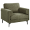 Beliani Armchair LOUSTO Fabric Green 1