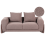Beliani Sofa 2 Seater VINLIDEN Boucle Brown 1