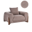 Beliani Armchair VINLIDEN Boucle Brown 1