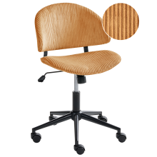 Office Chair KIANA Corduroy Orange