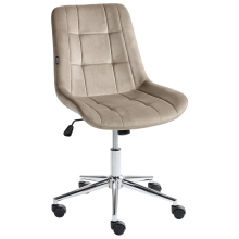 Office Chair MELROSE Velvet Taupe