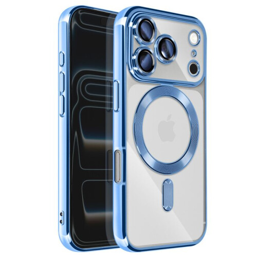 Avizar Capa para iPhone 17 Pro compatível com MagSafe com contorno cromado 1