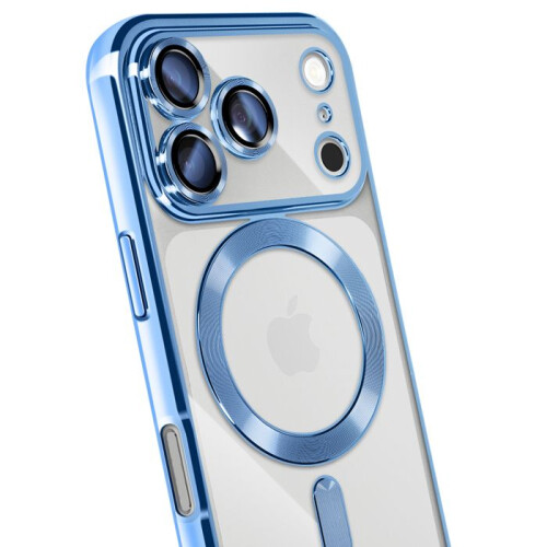 Avizar Capa para iPhone 17 Pro compatível com MagSafe com contorno cromado 2