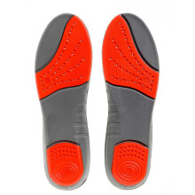(5 UK-6.5 UK, Grey/Red) Sorbothane Double Strike Insoles