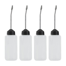 4Pcs Sewing Machine Oiler,120ml Oil Dispenser with Long Angled Spout,Screw Cap Extended Spout Oil Bottle