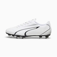 (3 UK, White/Black) Puma Childrens/Kids Vitoria Football Boots