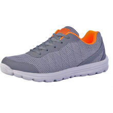 (6 UK, Grey/Orange) Dek Unisex Adult Hyde Park Trainers