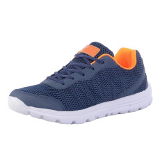 (7 UK, Navy/Orange) Dek Unisex Adult Hyde Park Trainers