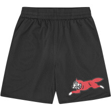 (M, Black) ICECREAM Mens Mesh Dog Shorts