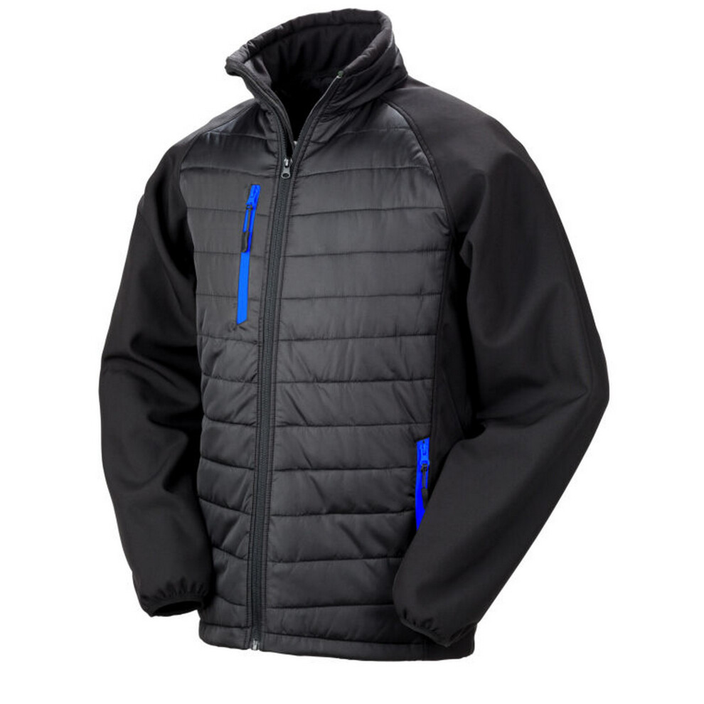 Result (Xxl, Black/Royal Blue) Unisex Adult Compass Softshell Gilet