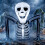 Outsunny Outsunny Inflatable Ground Crawling Skeleton with Built-in LED Lights 1