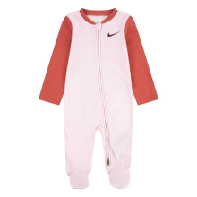 (0-6 Months, Pink Foam) Nike Baby Girls Full Foot Long-Sleeved Sleepsuit