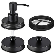 Einmach Glas Bad ZubehöR Deckel Set (4 StüCke), ZahnbüRsten Halter, Apotheker Aufbewahrungs Gefäß Deckel für Normale Mund