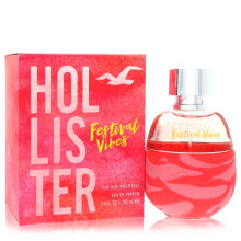 Hollister Festival Vibes Eau De Parfum Spray 3.4 oz for Women - Fun and Flirty Fragrance