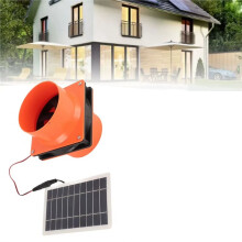 Kit de Ventilation Solaire 10 W 12 V avec Panneau Solaire pour Poulailler, Serre, Abri de Jardin, Camping-Car, Bateau