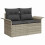 VidaXL vidaXL Gartensofa-set 9 stk. Hellgrau Poly-Rattan 4